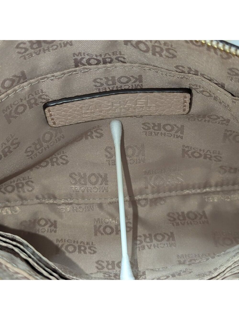 Michael Kors Cream Clutch Wristlet - Picture 3 of 5